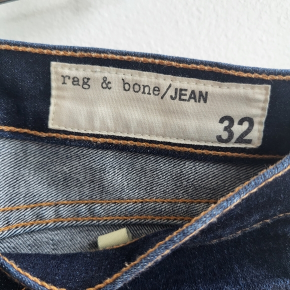 Rag and Bone Skinny Denim Hertiage Dark Wash Jeans Size 32 - Picture 9 of 12